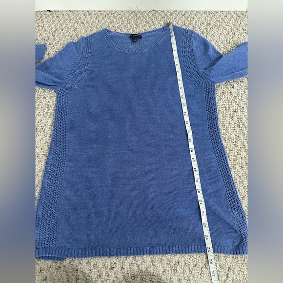 Talbots Blue Knit Sweater size S - Picture 7 of 8
